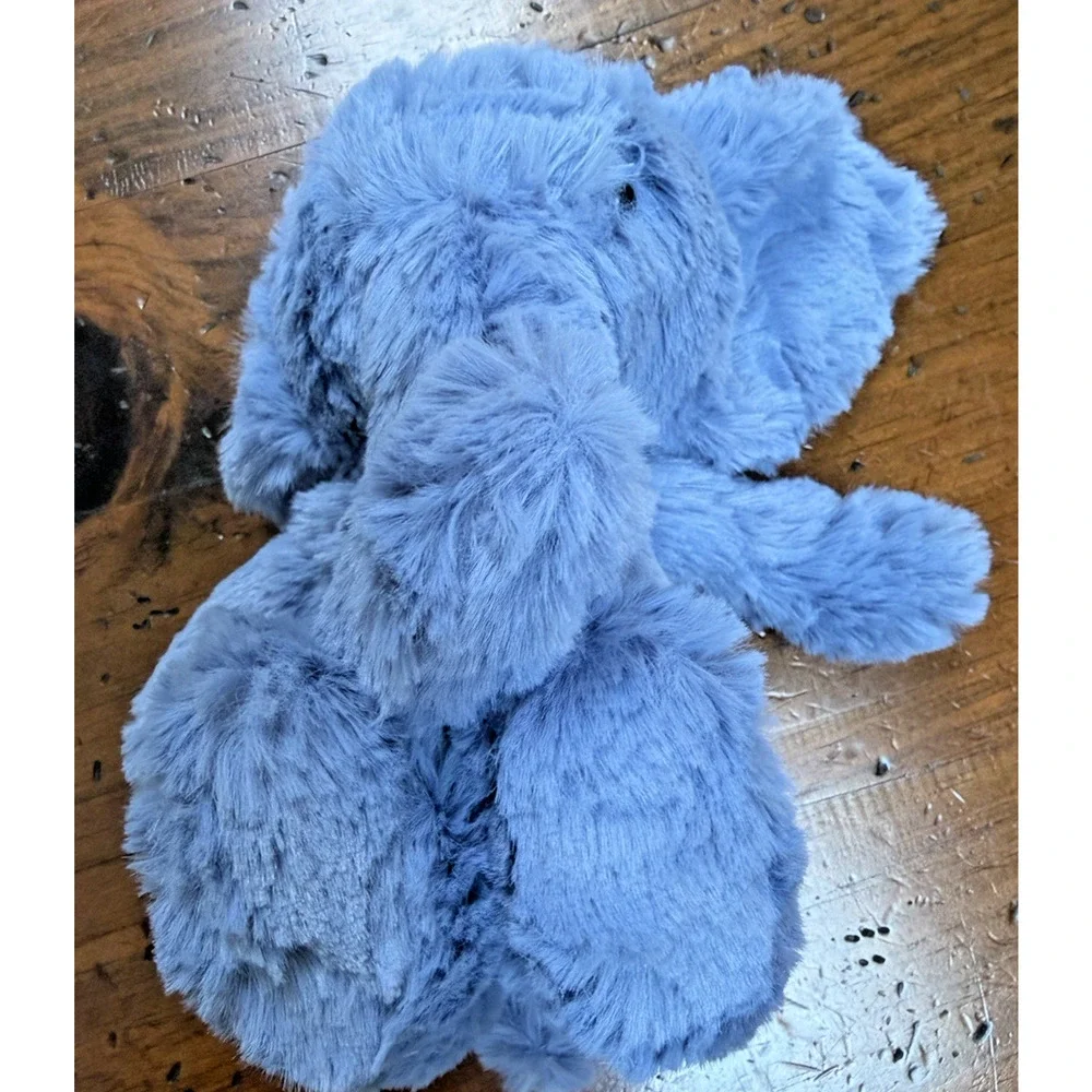 Retired Jellycat Junglie Bunglie Blue Elephant Shaggy Plush